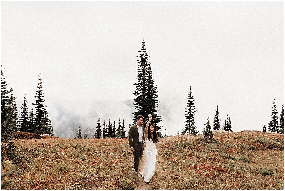 Amy and Chase's Rainier Elopement by Brynna Kathleen Photography